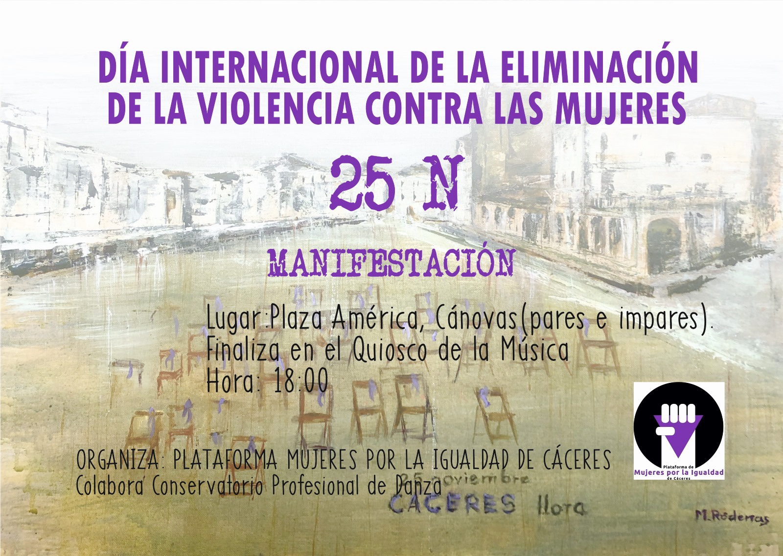 Cartel manifestación 25N 2023